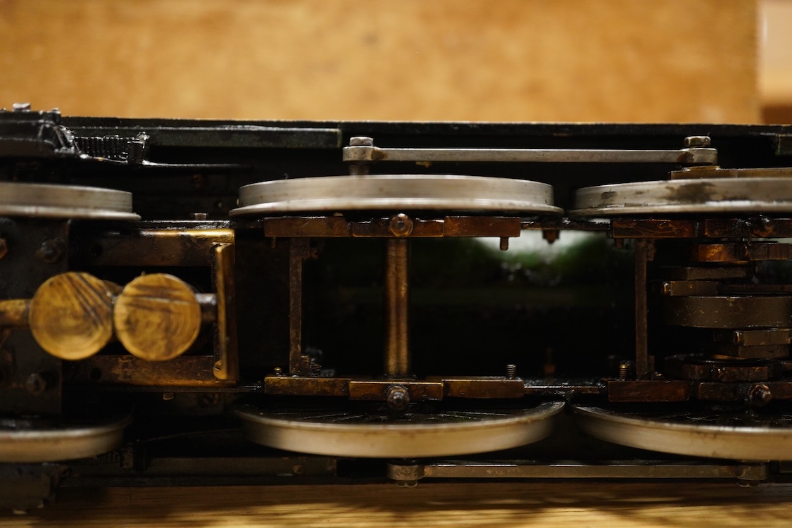 A Gauge One live steam North Eastern Railway 4-4-2 Atlantic tender locomotive, No.731, four cylinder compound, the original locomotive designed by W.M. Smith, Wilson Worsdell’s Chief Draftsman in 1906, with Walschaerts v